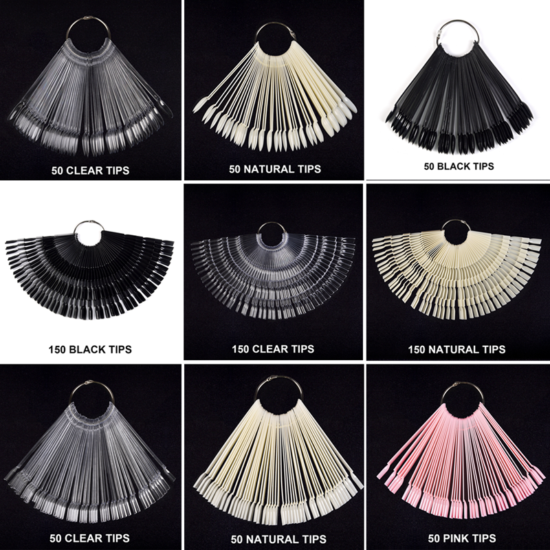 Nail Art Rame - 1 Set Fan Nail Art Display