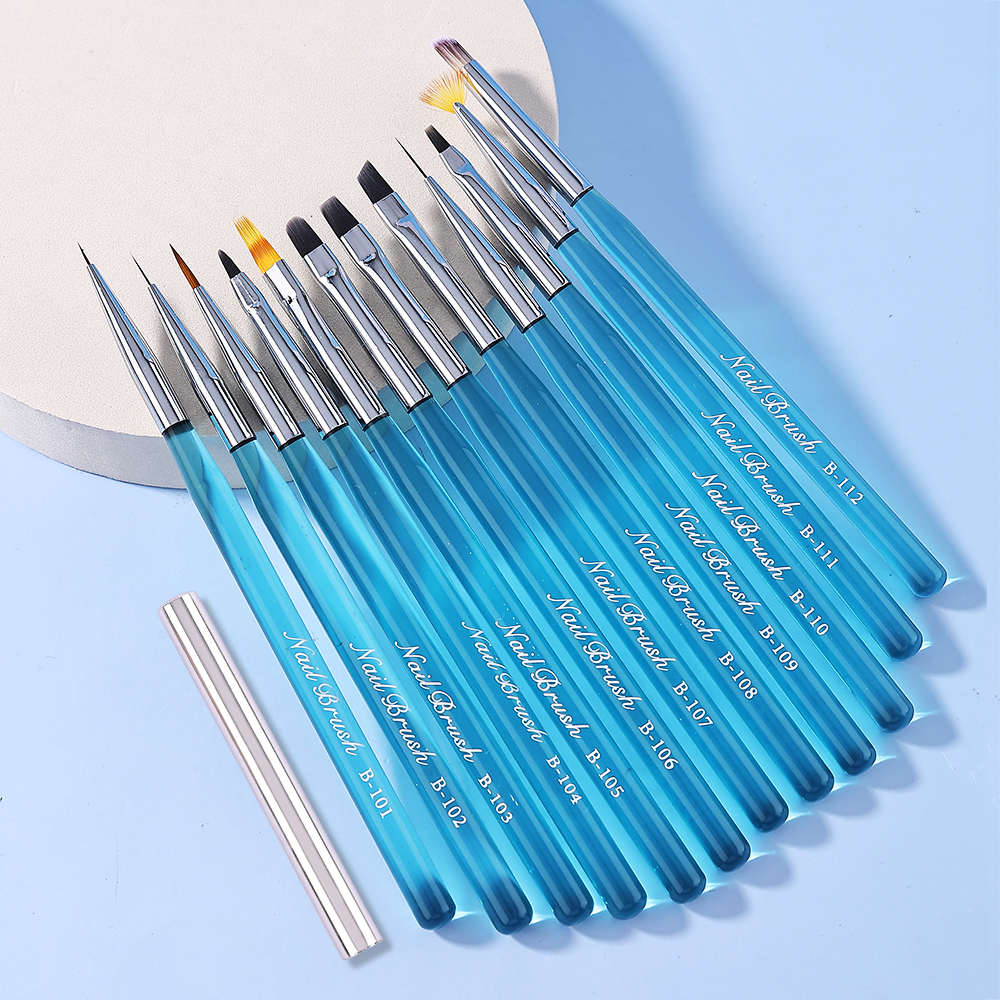 Nail Art Zone - Sweet-Z Fashion 1/12Pcs Nail Art Brush
