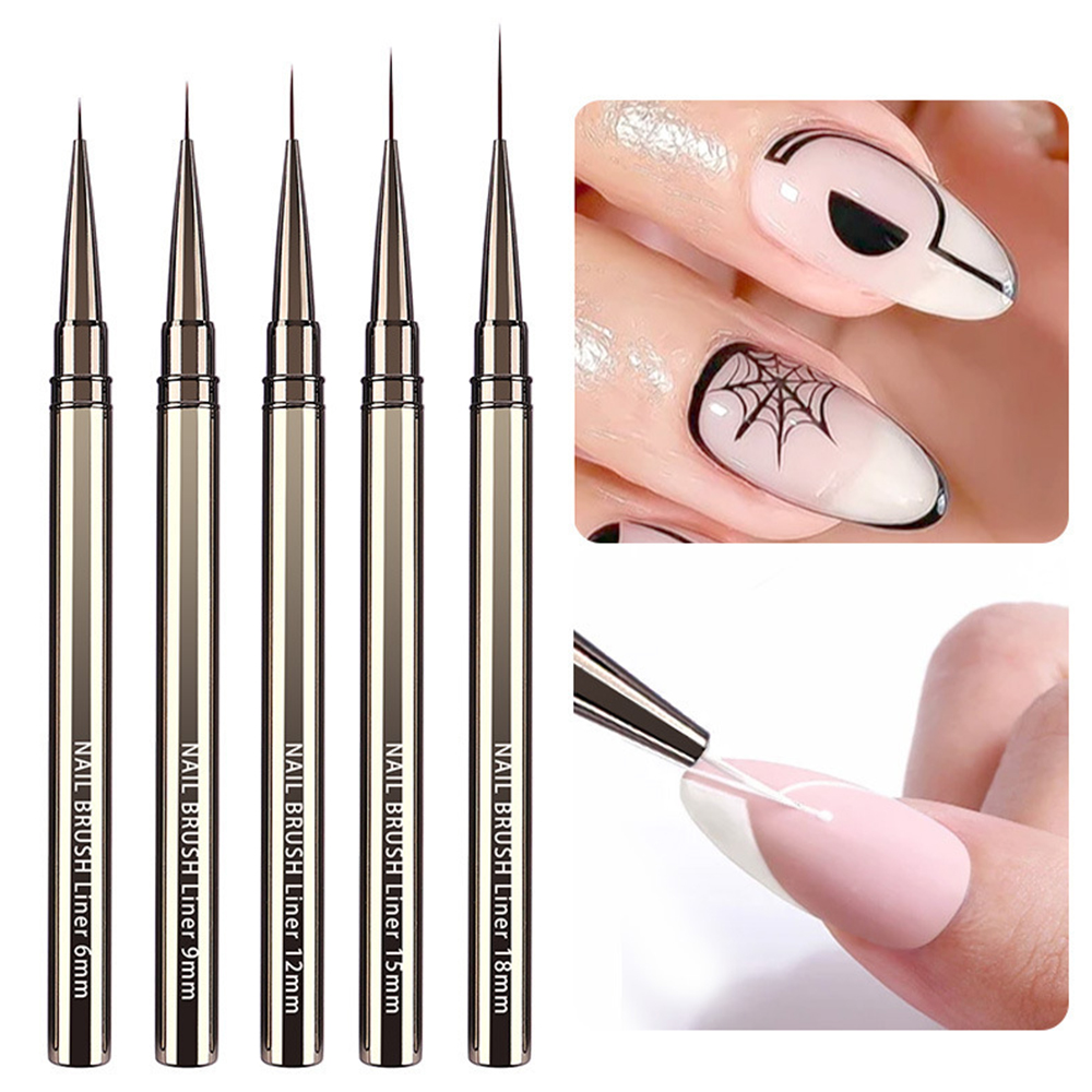 Nail Art Rame - 5-Piece Professional Nail Art Brush Set,