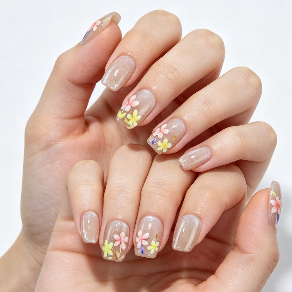 Nail Art Full Cat Eye - 24Pcs fake nail art, daily new