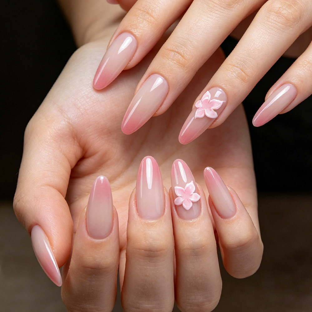 Nail Art Full Cat Eye - 24Pcs fake nail art, daily spring
