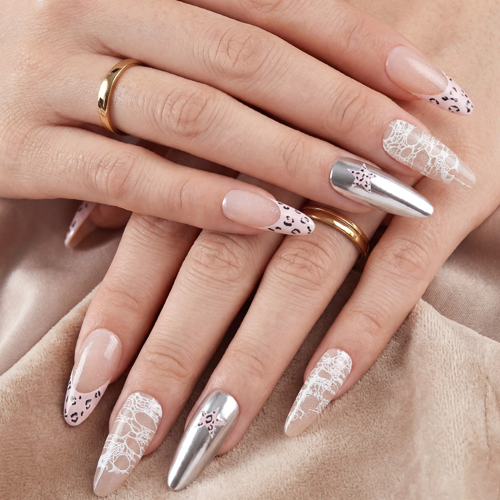 Nail Art Full Cat Eye - 24Pcs fake nail art, daily spring
