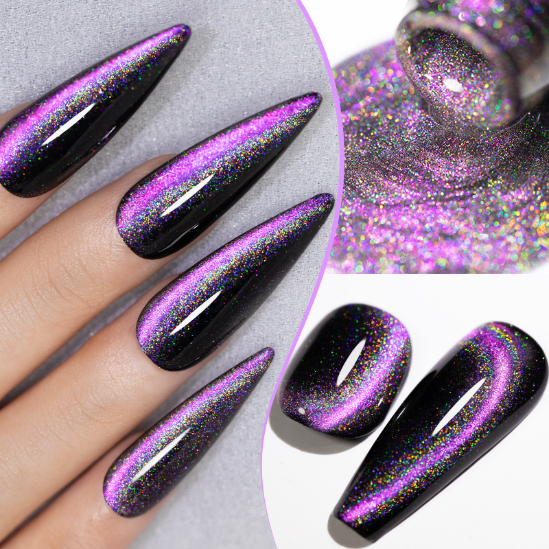 Nail Art Violet - PUENTE 7.5ML Sparkling Pinkish Purple Laser