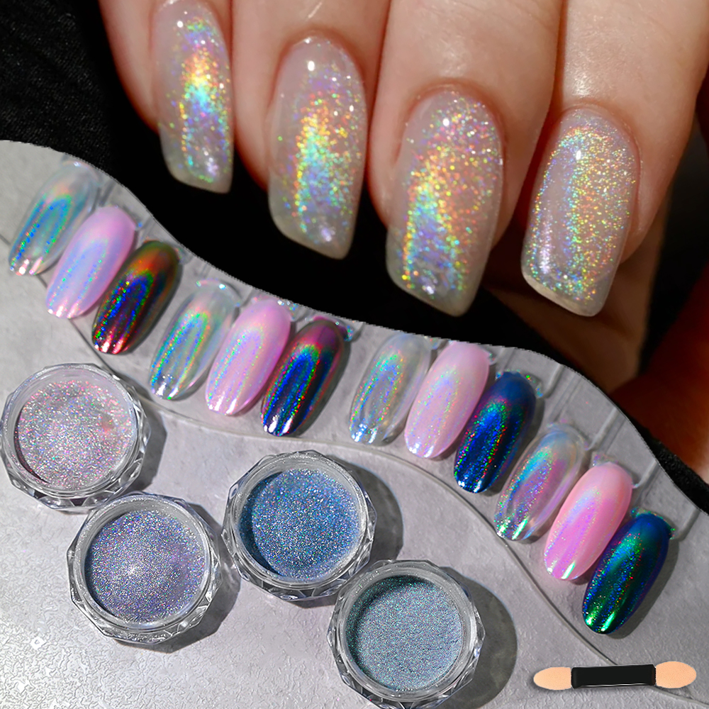 1bottle Holographic Chrome Nai - Nail Glitter Chrome review and price