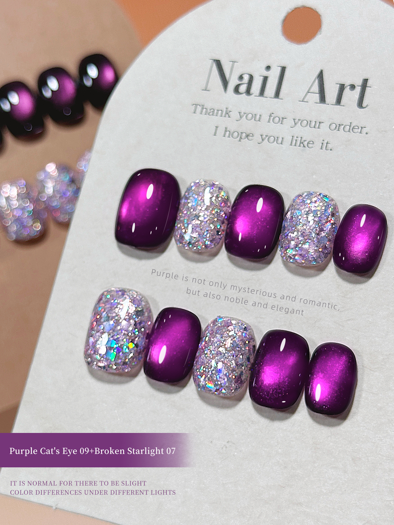 XEIJAYI 2Pcs 15ml Purple Cat E - Nail Art Violet review and price