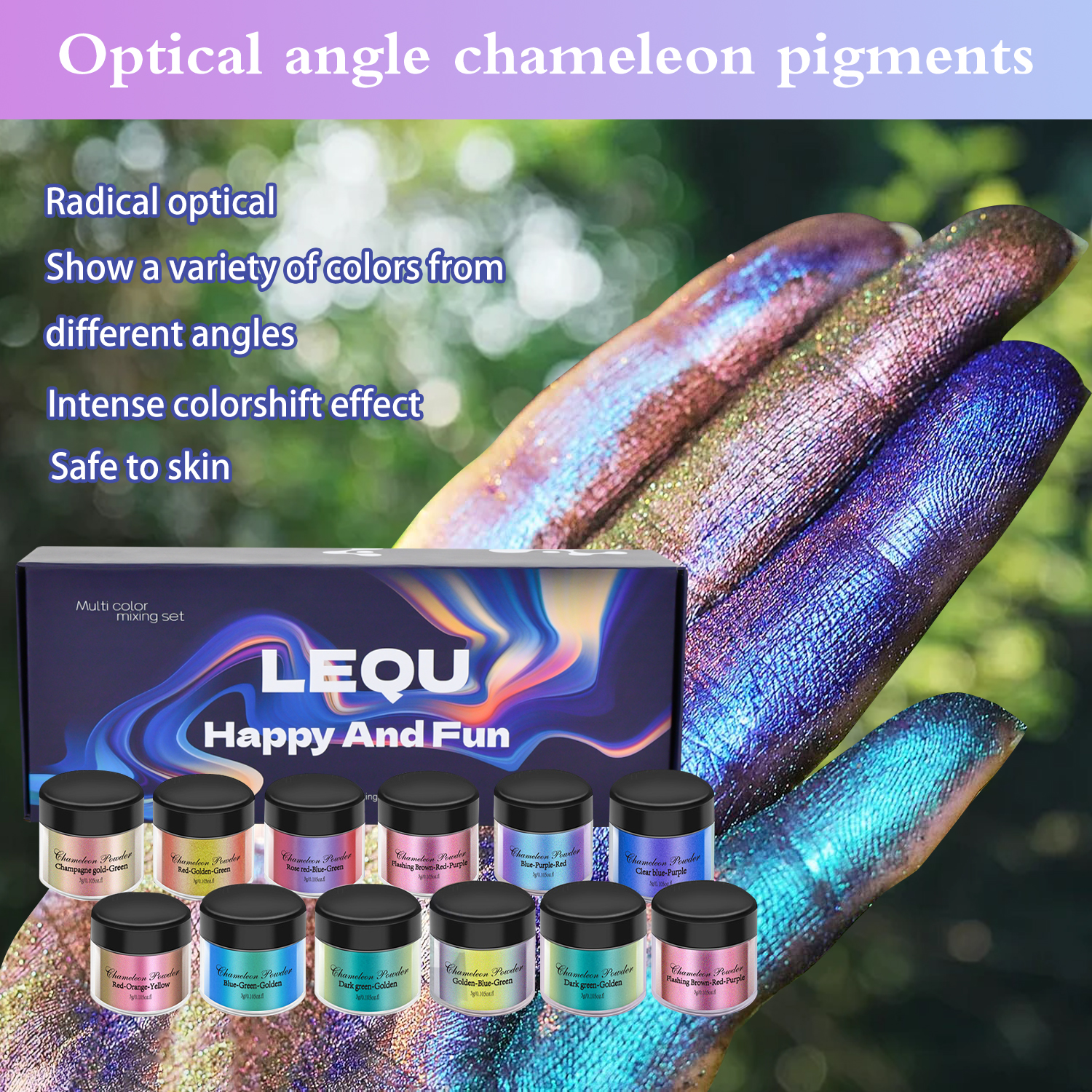 1 Set Chameleon Powder Nail Ch - Nail Glitter Chrome review and price