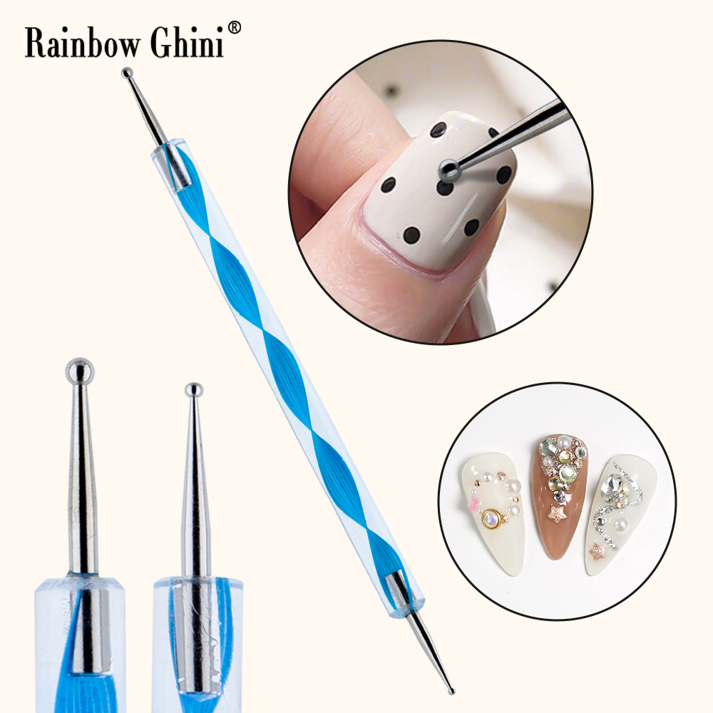Rainbow Ghini 5pcs/set Round D - Nail Art Rainbow review and price