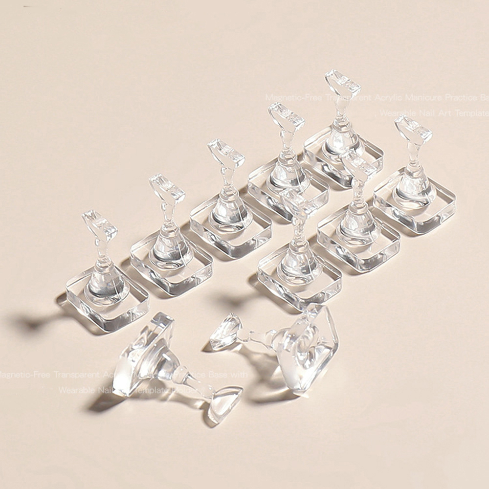 5/10pcs Non-Magnetic Transpare - Nail Art Rame review and price