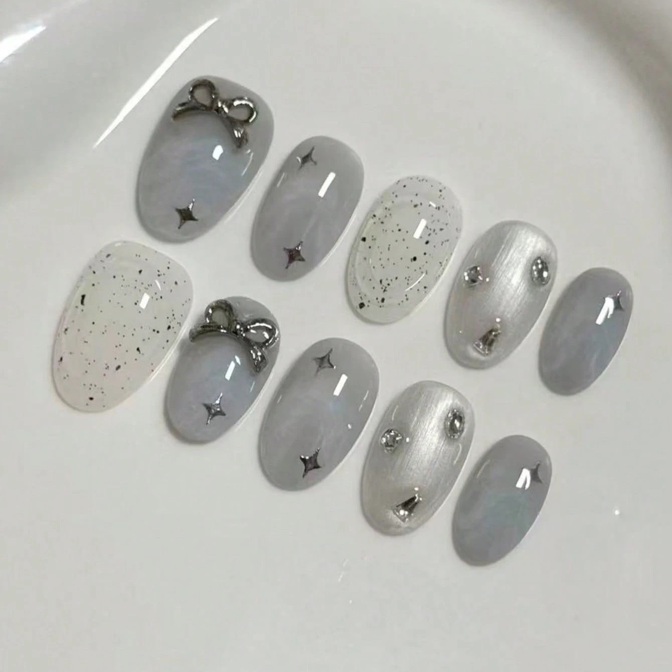 10 Pieces of Hand-Pressed Oval - Nail Art Strawberry review and price