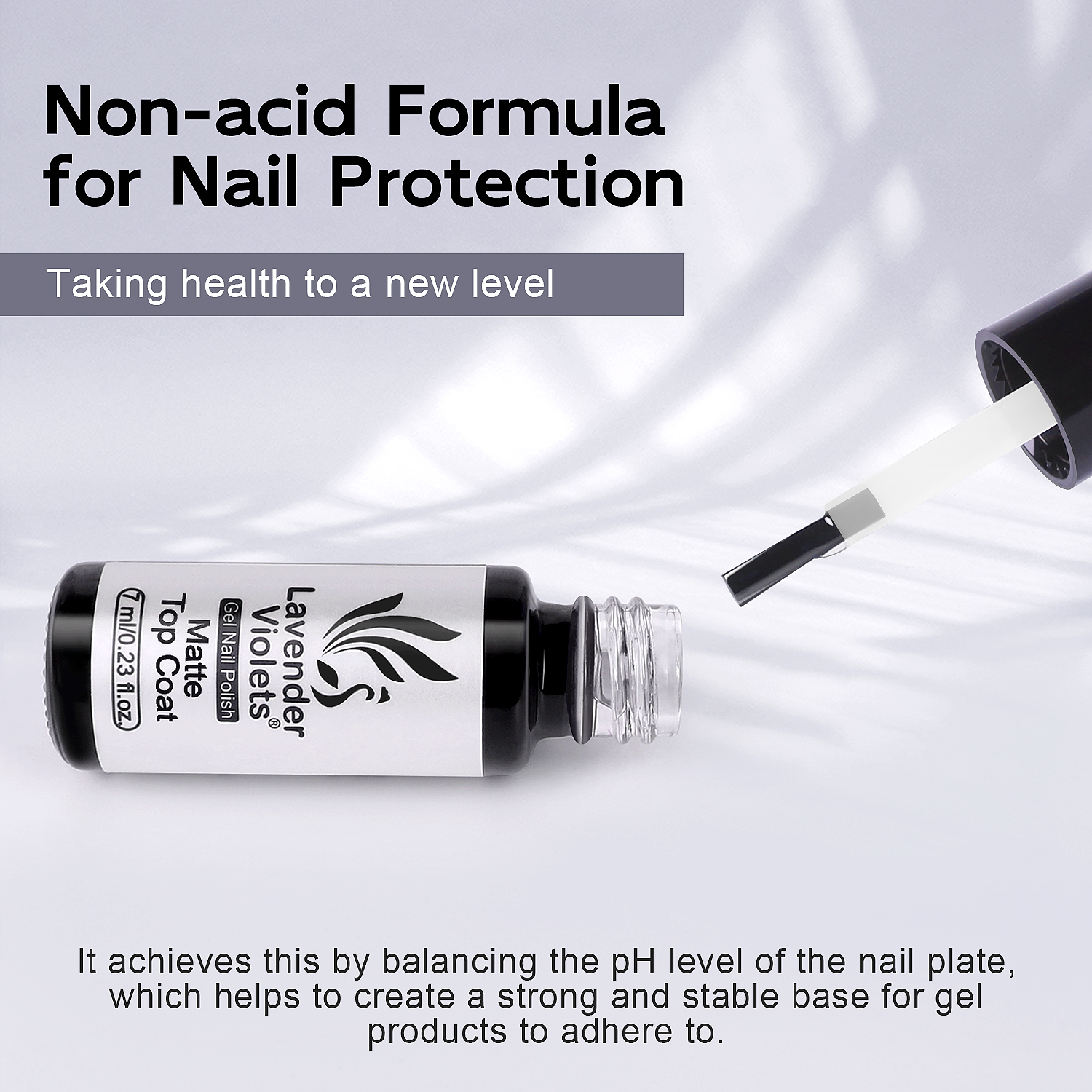 7ml No Wipe Matte Top Coat Soa - Nail Art Violet review and price