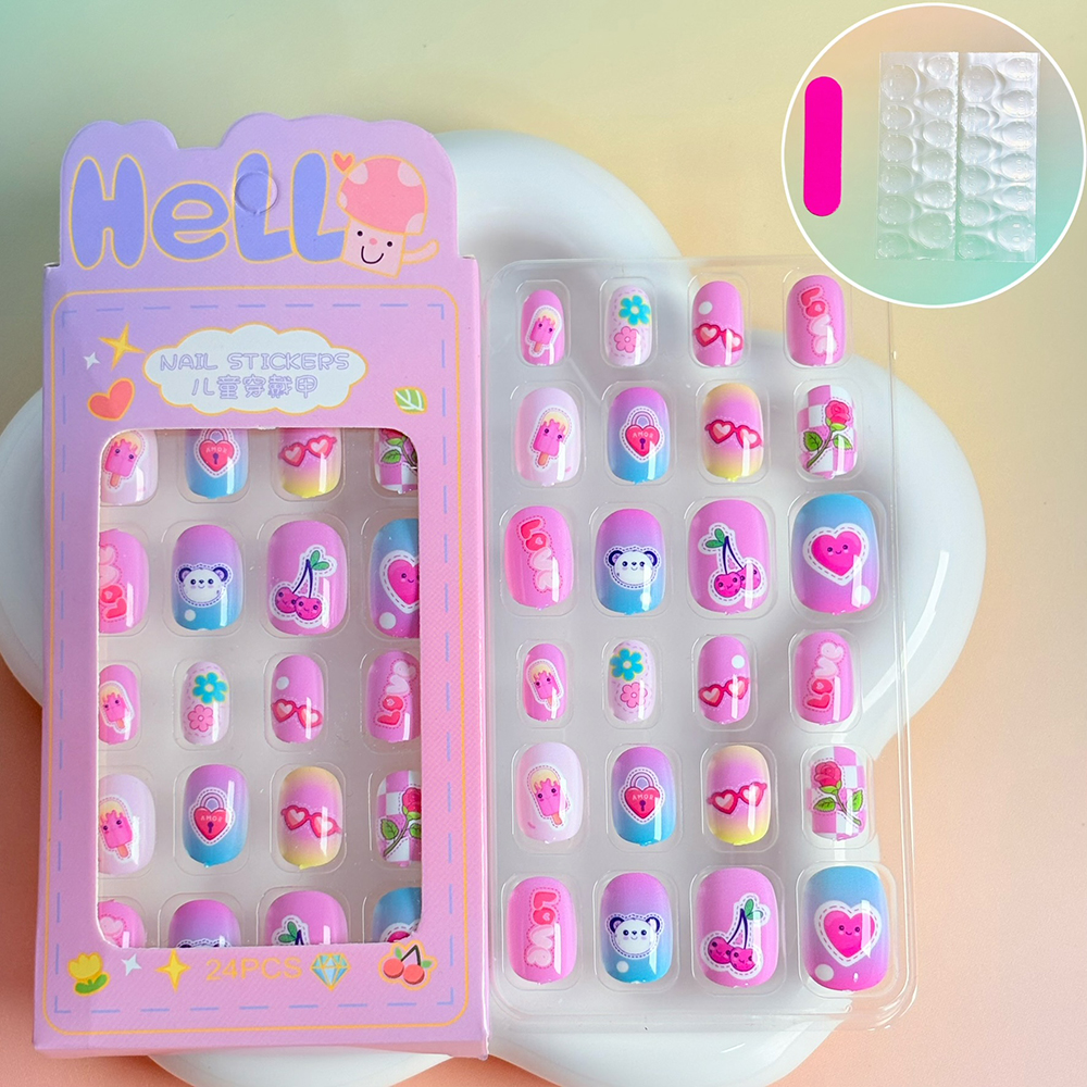 24Pcs/Box Lovely Red Cherry St - Nail Art Strawberry review and price