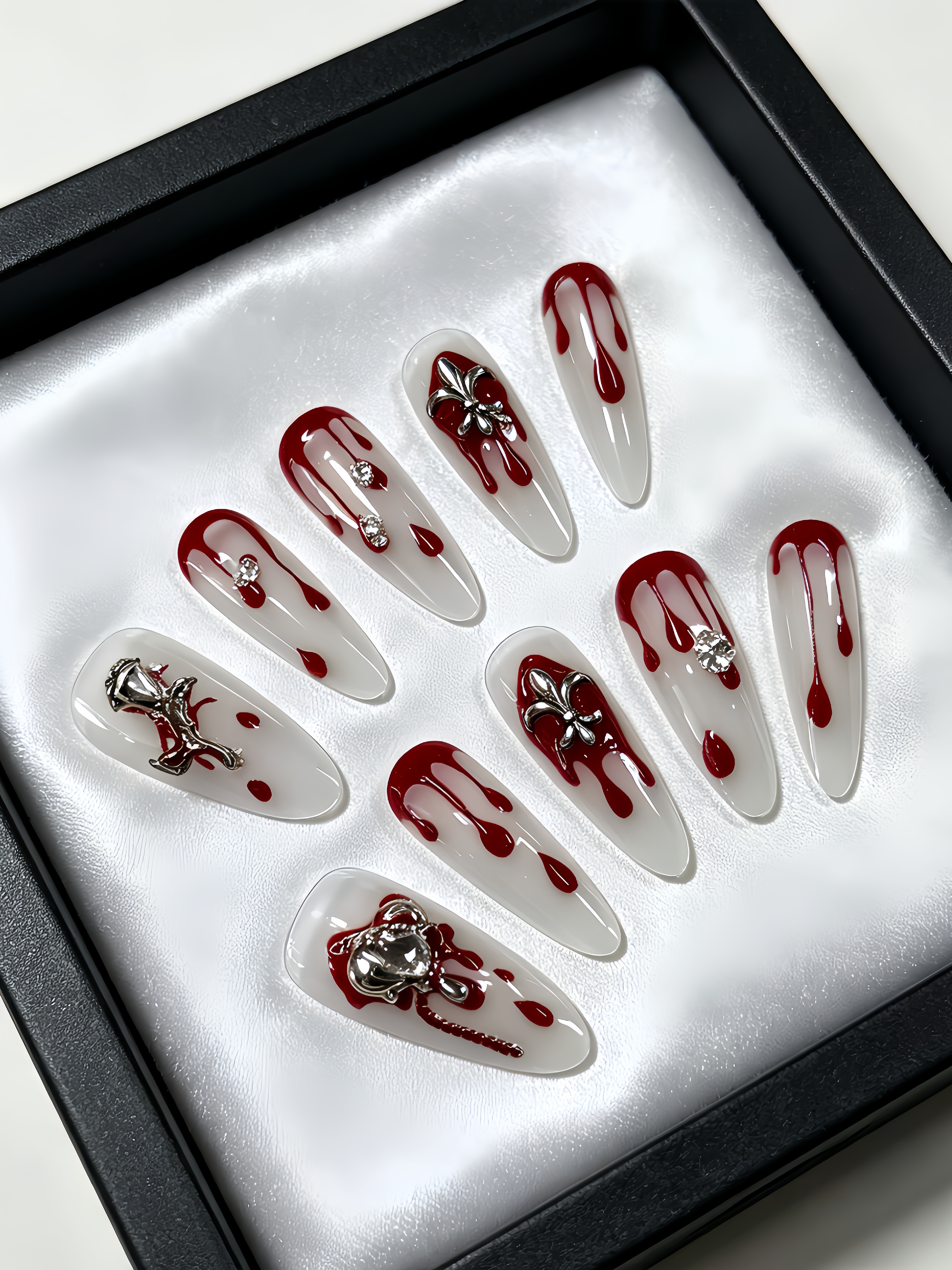 10 Long Waterdrop-Shaped Press - Nail Art Simple review and price