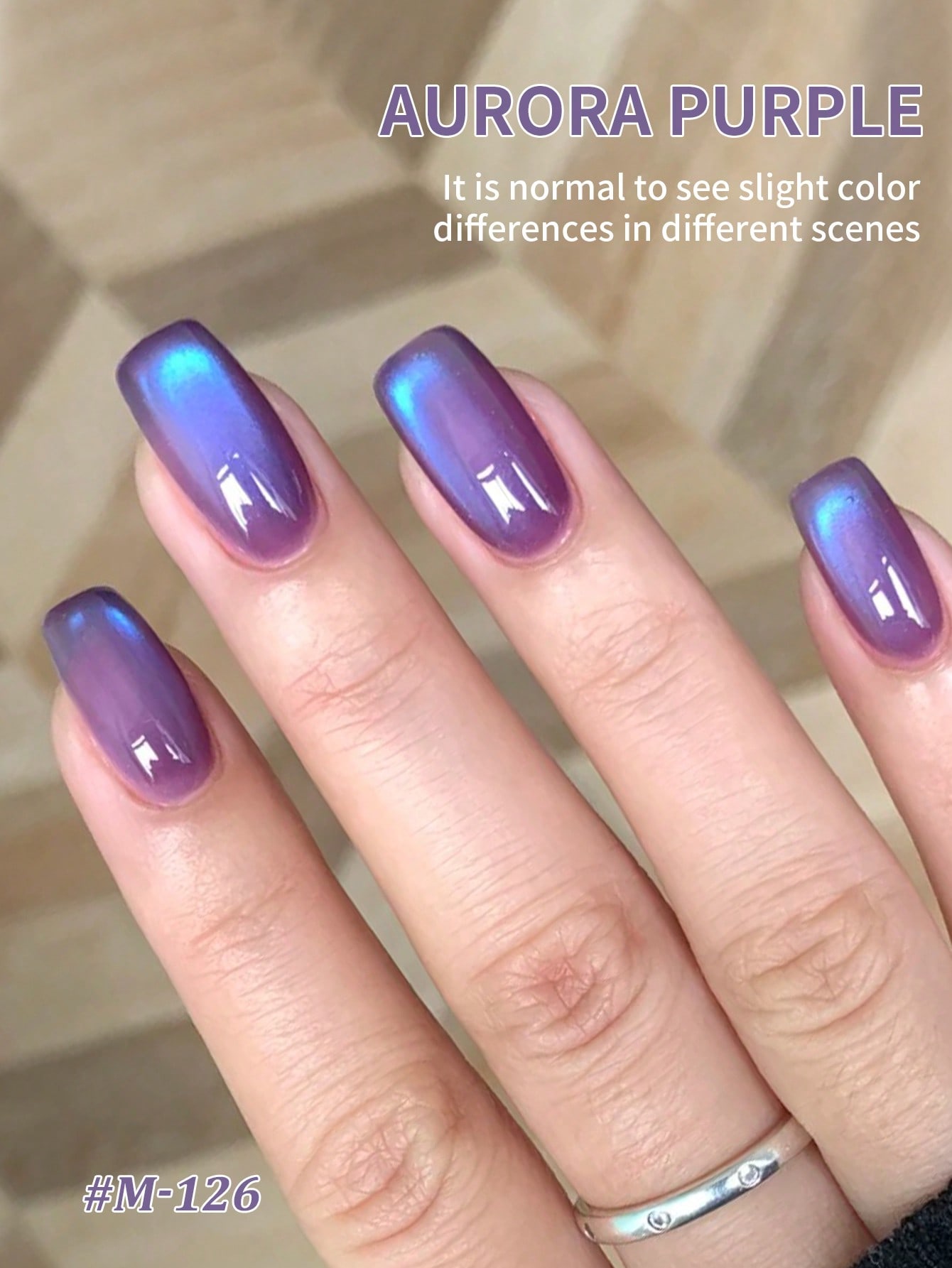 1PC Aurora Purple Cat Eye Gel  - Nail Art Violet review and price