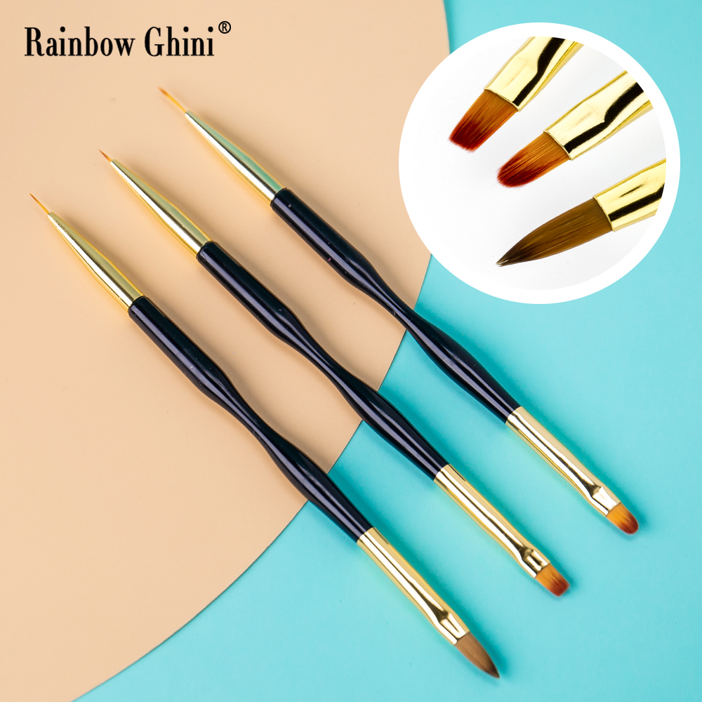 Rainbow Ghini 3Pcs/Set Dual He - Nail Art Rainbow review and price