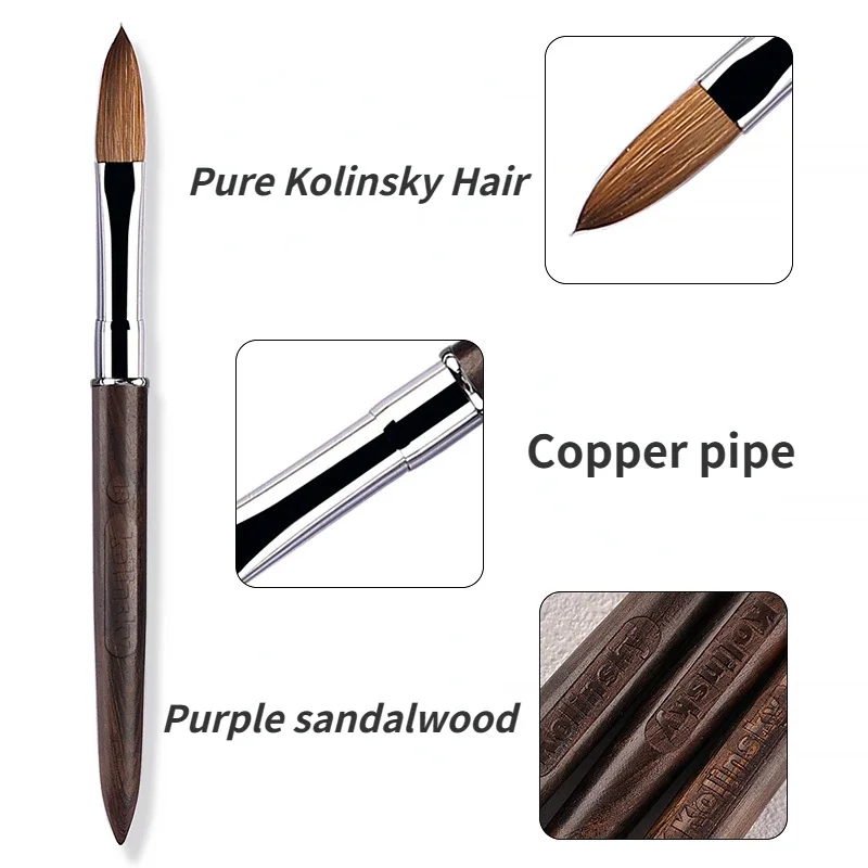 100% Kolinsky Acrylic Nail Bru - Nail Art Violet review and price
