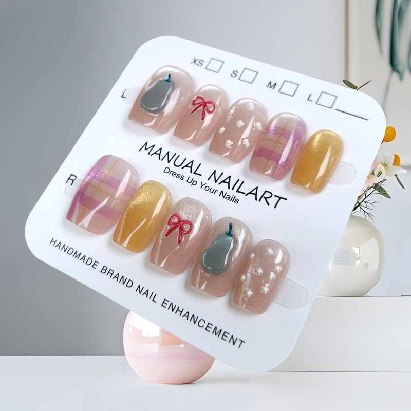 10 Pcs 3D Colorful Cat Eye's P - Nail Art Strawberry review and price