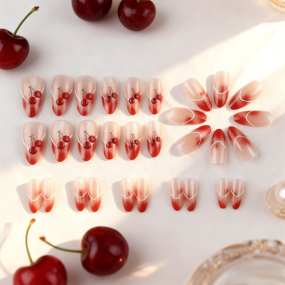 24Pcs fake nail art, new Frenc - Nail Art Full Cat Eye review and price