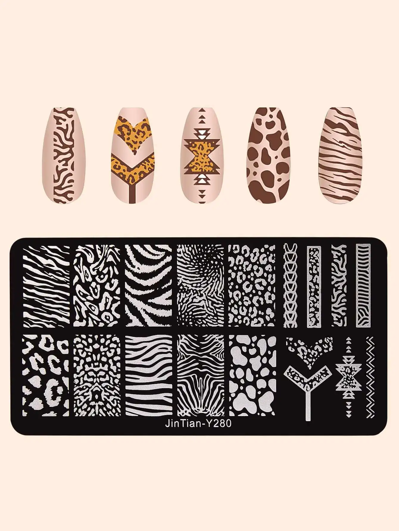 1sheet Zebra Striped Gel Polis - Nail Art Zebra Design review and price