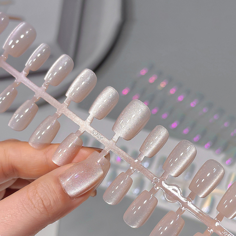 30Pcs Short Press On Nails Aur - Nail Art Full Cat Eye review and price