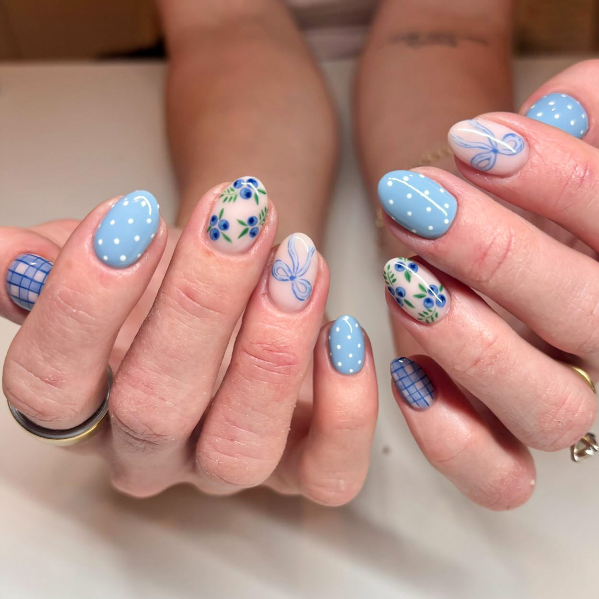 24pcs Short Almond Press on Na - Nail Art Simple review and price