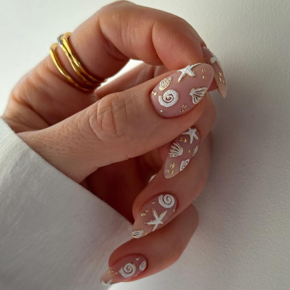 24pcs Short Almond Press on Na - Nail Art Simple review and price