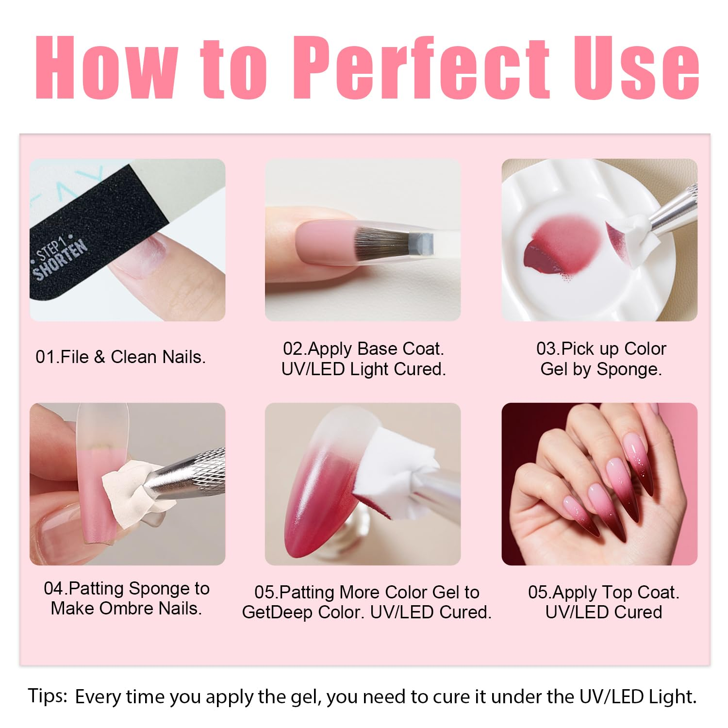 Summer Nine-Square Neon Nail G - Nail Art Rainbow review and price