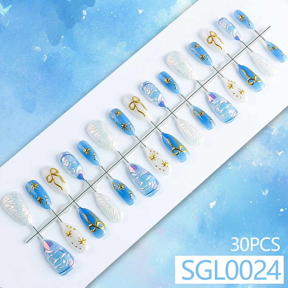 24Pcs fake nail art, daily nai - Nail Art Full Cat Eye review and price