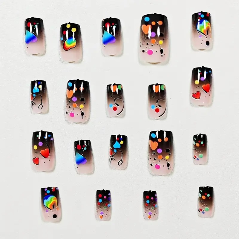 24PCS Nude Press on Nails Shor - Nail Art Rainbow review and price