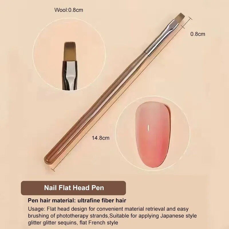 9PCS UV Gel Nail Brush Liner D - Nail Art Rame review and price
