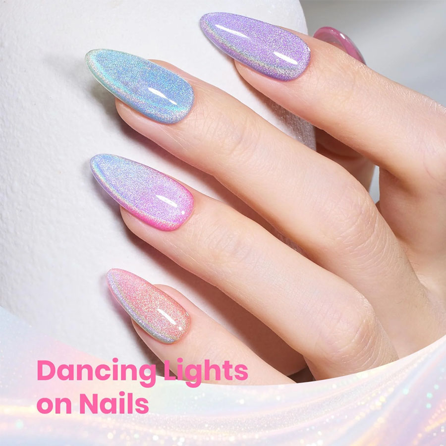 QAZIXU 1/6 Pcs Rainbow Cat Eye - Nail Art Rainbow review and price