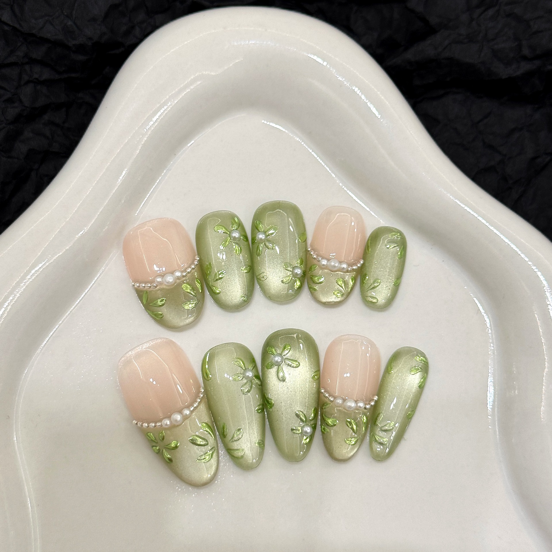 10pcs Handmade Press on Nails  - Nail Art Strawberry review and price