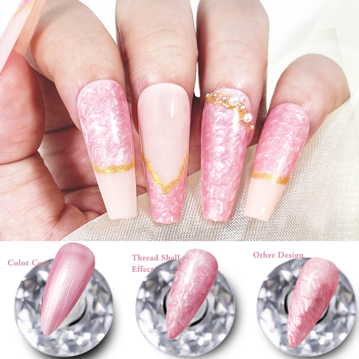 7ml Pearl Gel Nail Polish Set, - Nail Art Violet review and price