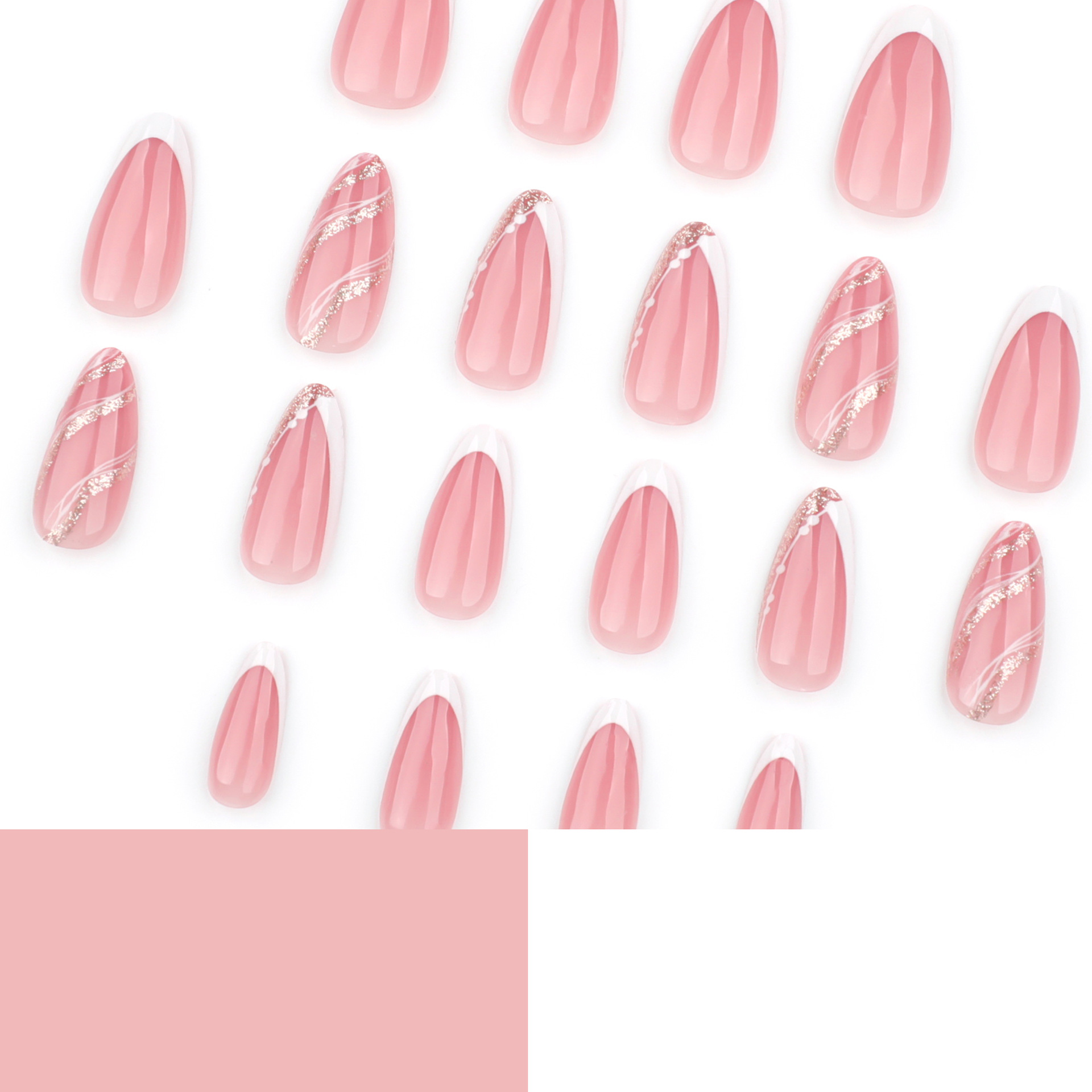 French white glitter wearing n - Nail Art Simple review and price