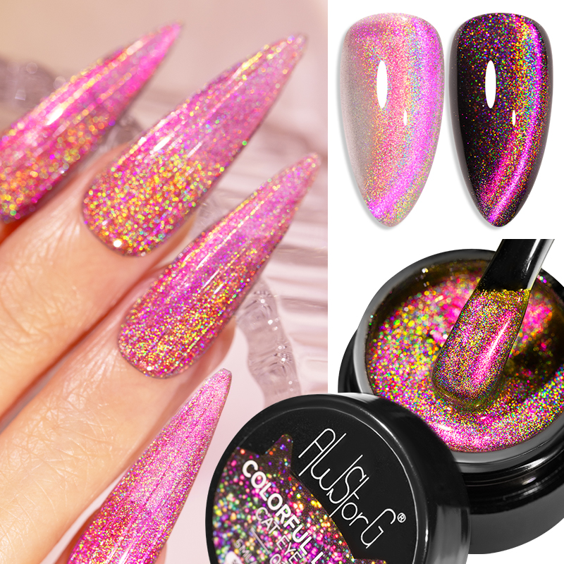 AWStorG 5ML Colorful Laser Cat - Nail Art Rainbow review and price
