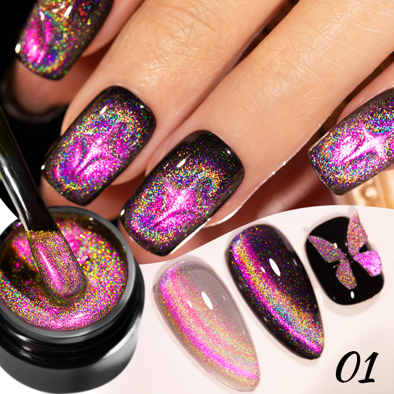 AWStorG 5ML Colorful Laser Cat - Nail Art Rainbow review and price