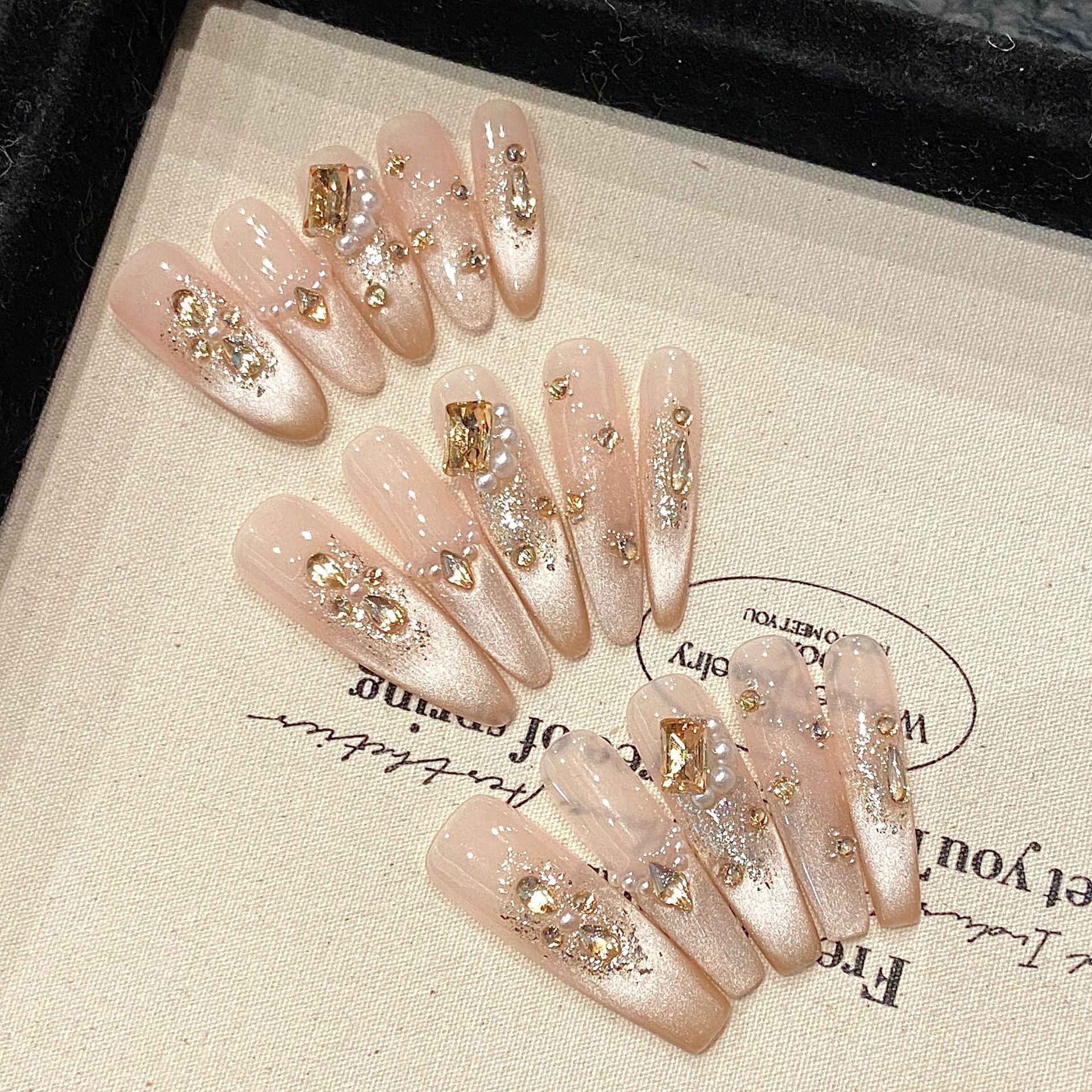 Handmade Nude Press on Nails C - Nail Art Simple review and price