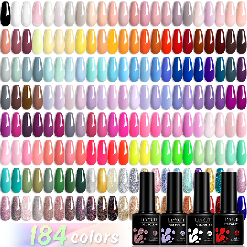 LILYCUTE 184 Colors 7ML Gel Na - Nail Art Violet review and price