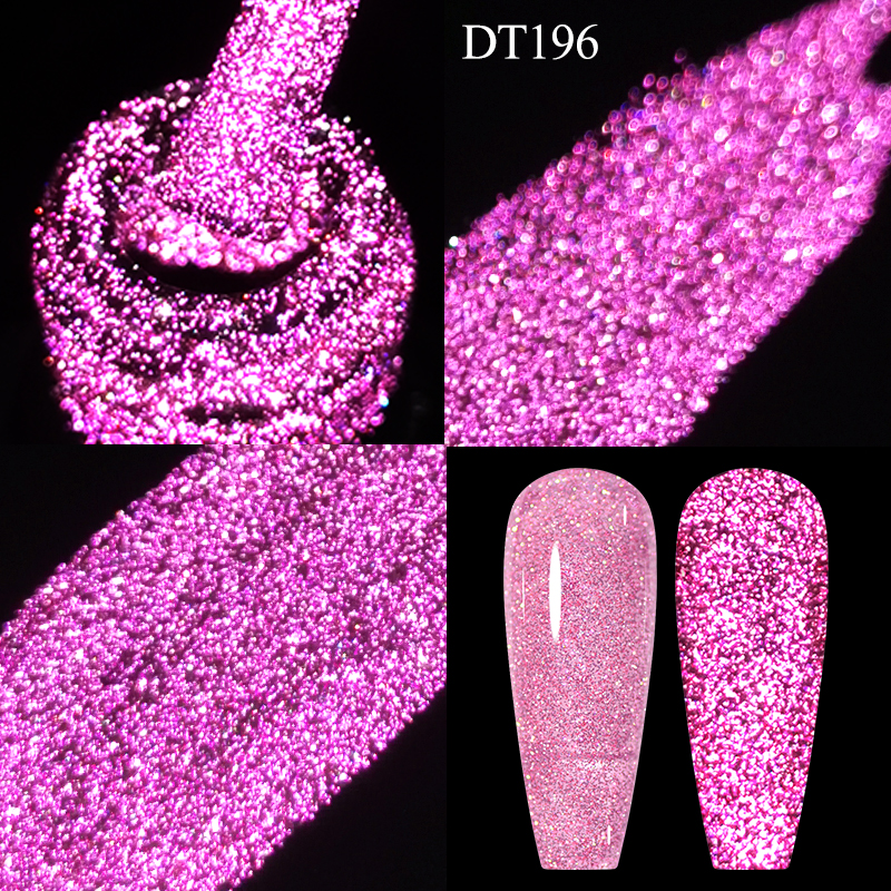 MEET ACROSS 7ml Reflective Gli - Nail Art Violet review and price