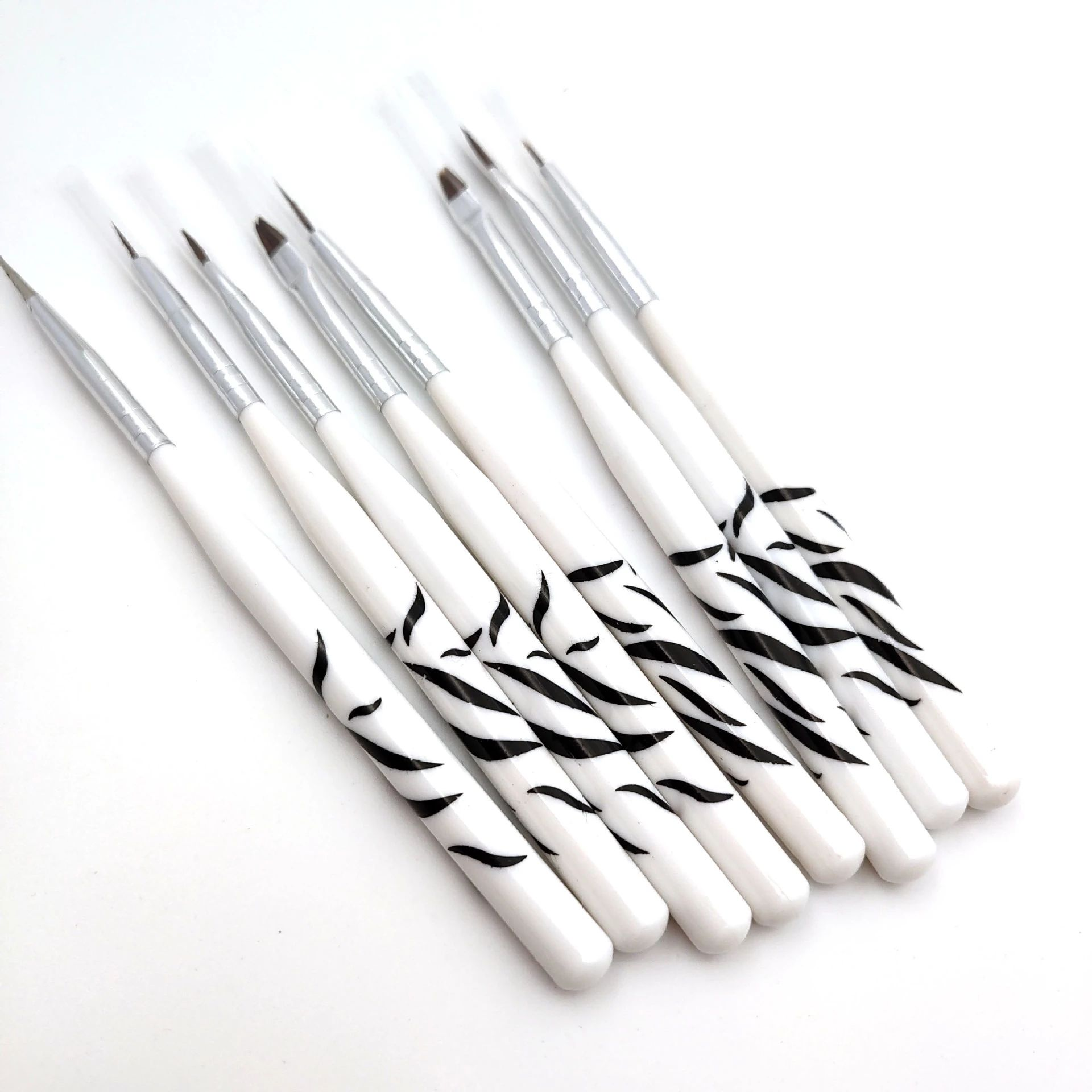 8PCS Zebra Print Nail Art Brus - Nail Art Zebra Design review and price