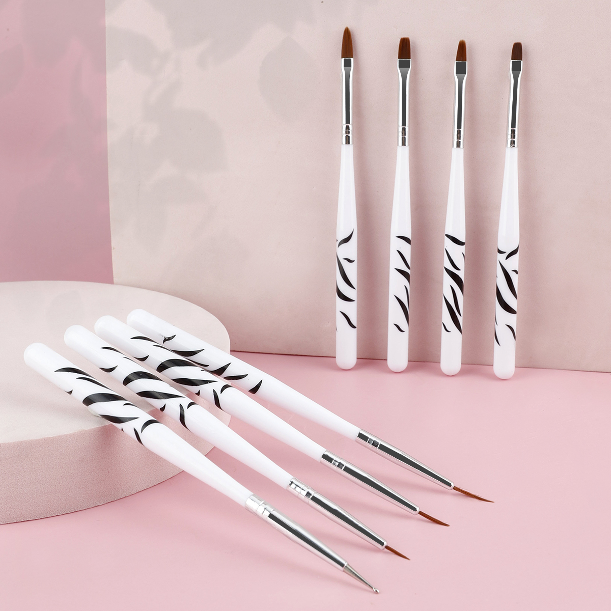 Zebra Handle Nail Brush Set Fo - Nail Art Zebra Design review and price