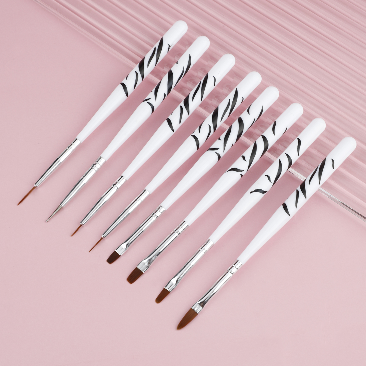 Zebra Handle Nail Brush Set Fo - Nail Art Zebra Design review and price