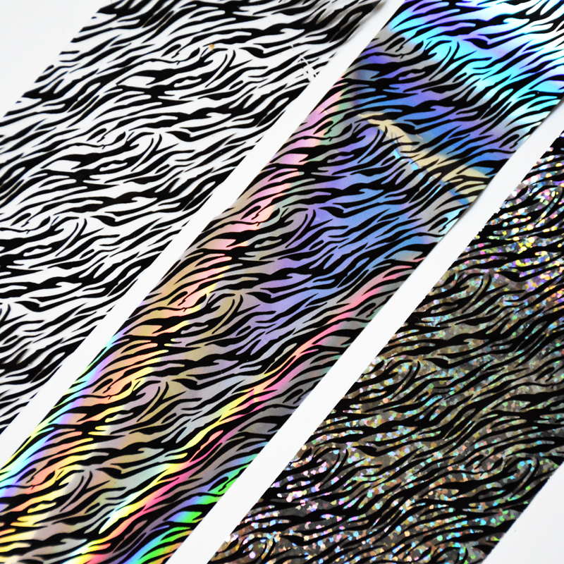 100meters/roll Holographic Nai - Nail Art Zebra Design review and price