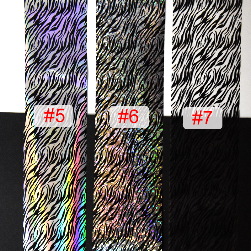 100meters/roll Holographic Nai - Nail Art Zebra Design review and price