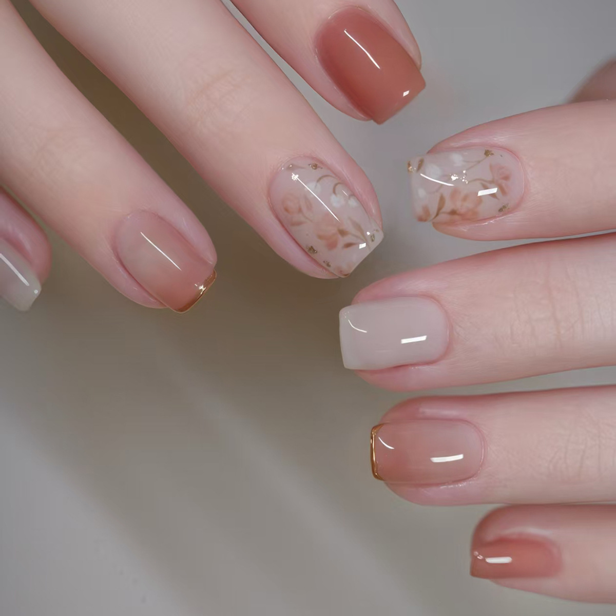 24Pcs Short Square Ballet Pres - Nail Art Strawberry review and price