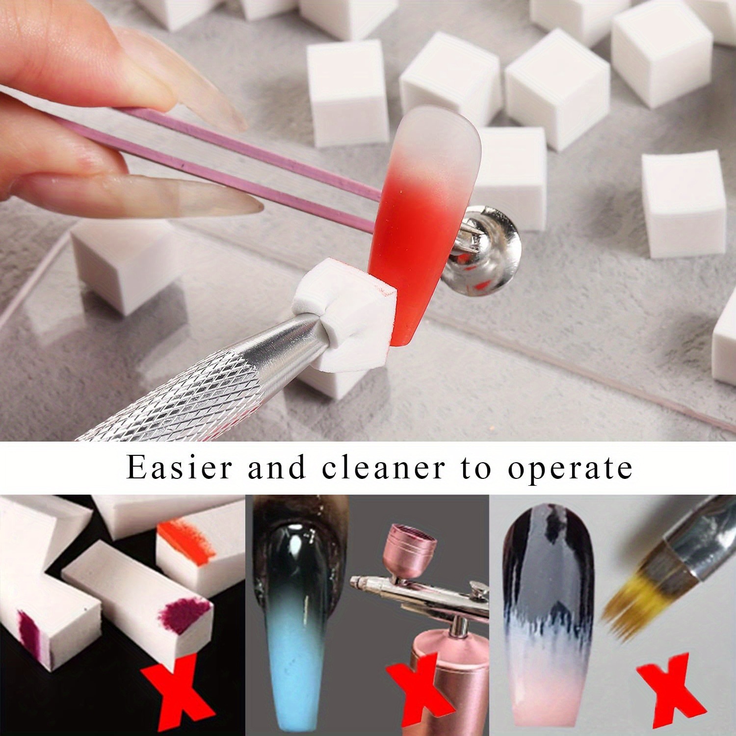 1/50/100Pcs Square Nail Art Sp - Nail Art Rame review and price