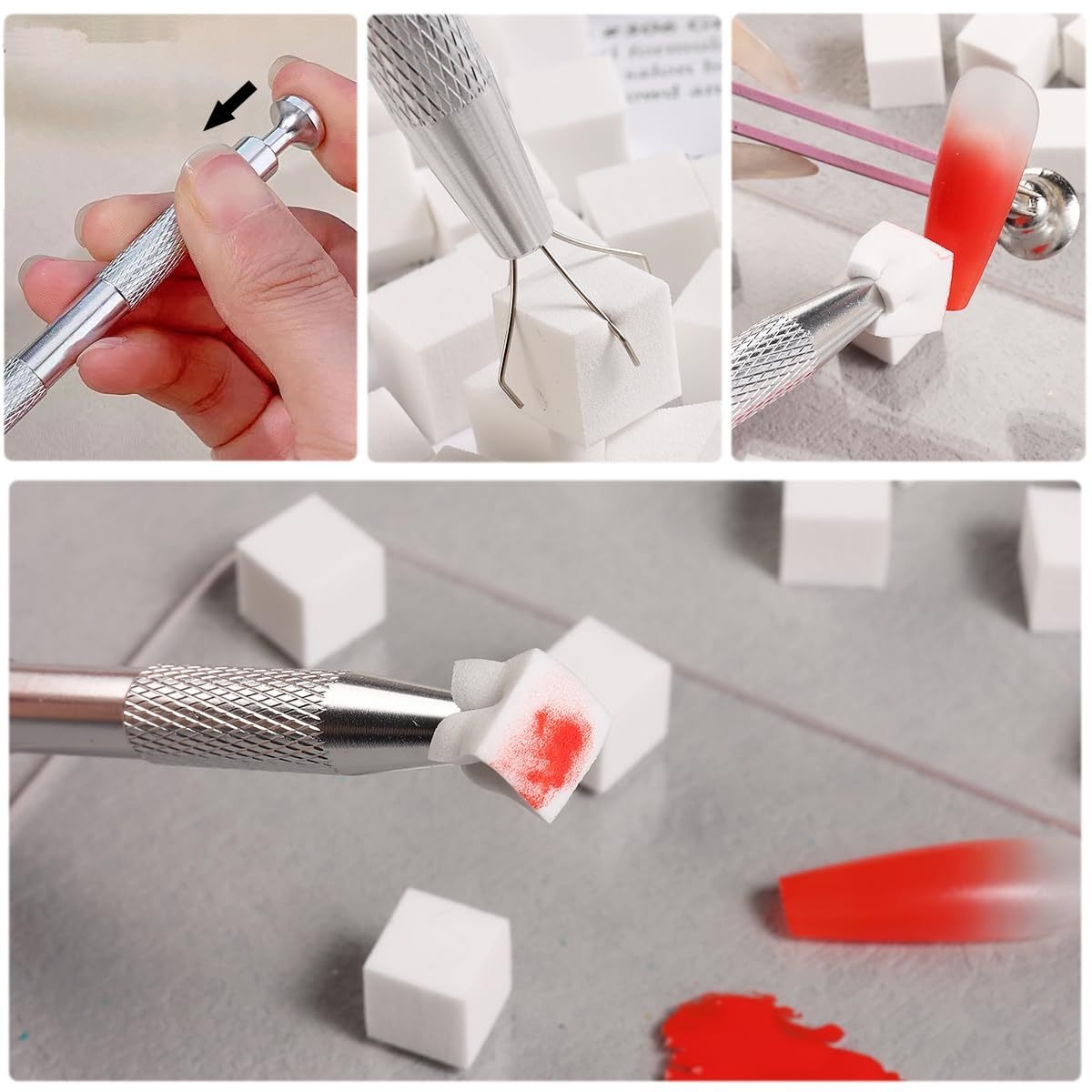 1/50/100Pcs Square Nail Art Sp - Nail Art Rame review and price
