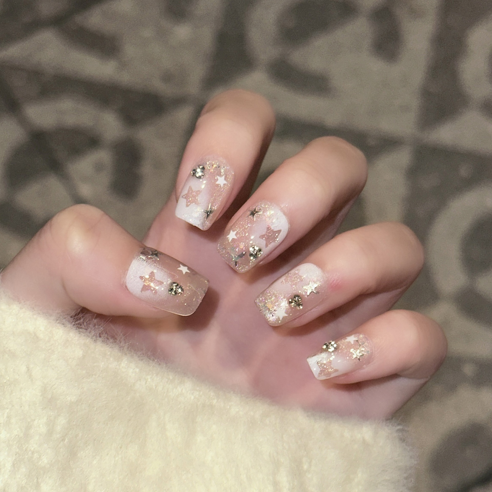 10PCS Short Square Fake Nails  - Nail Art Strawberry review and price
