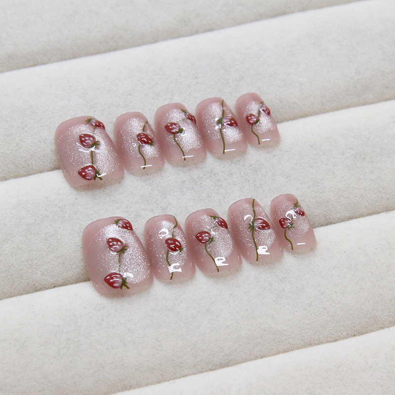 10 Pcs Women Handmade Press on - Nail Art Simple review and price