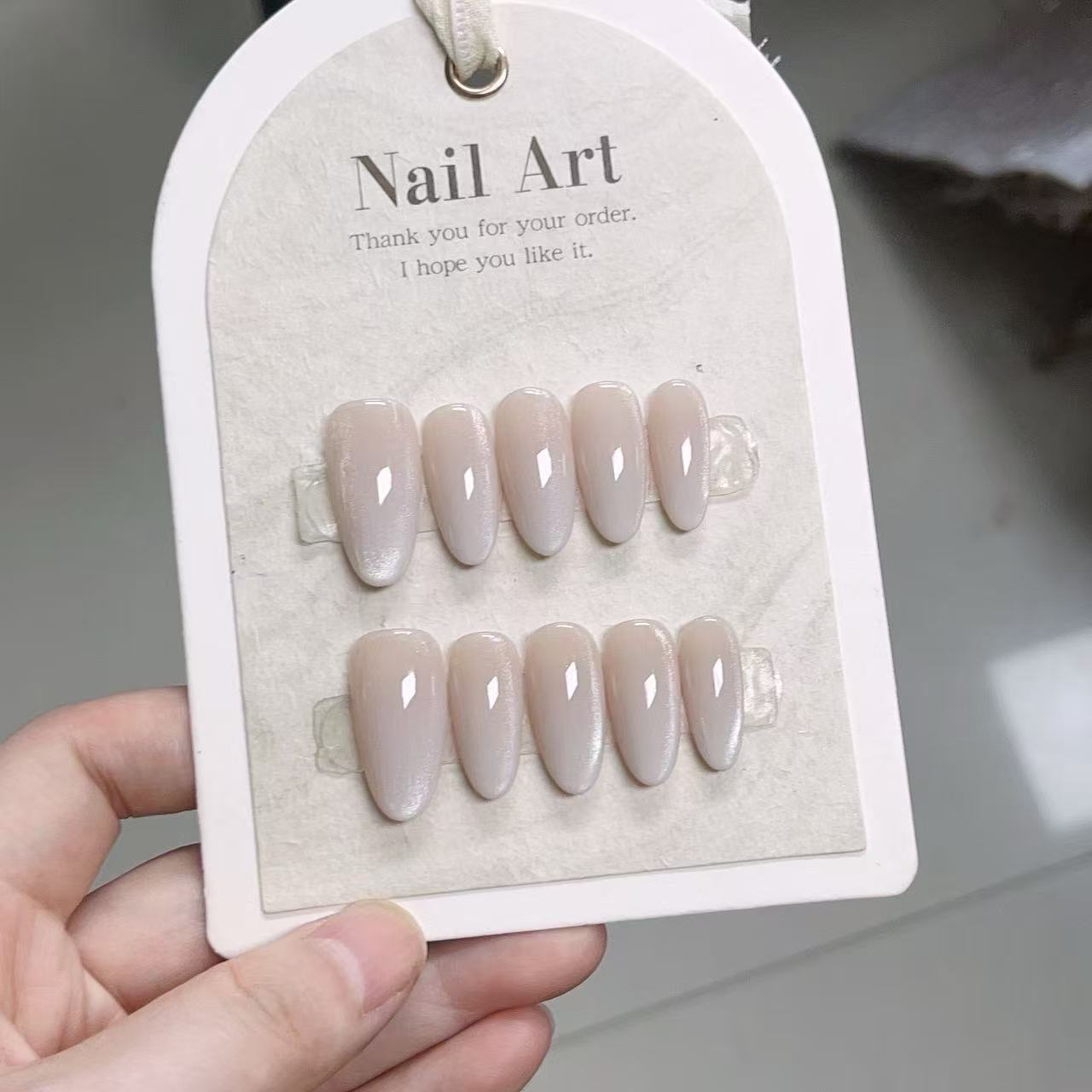10pcs Solid Color Handmade Pre - Nail Art Full Cat Eye review and price