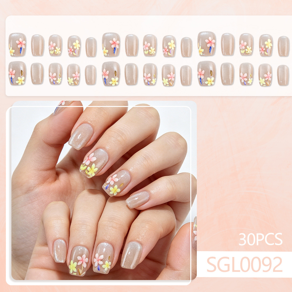 24Pcs fake nail art, daily new - Nail Art Full Cat Eye review and price